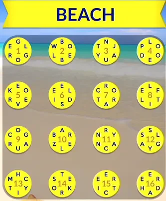 Wordscapes Beach answers