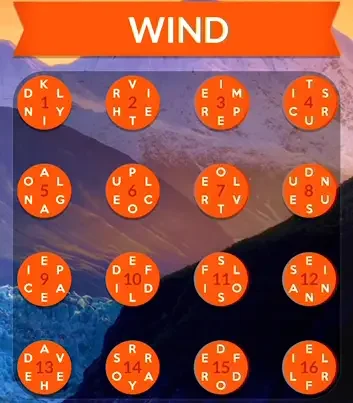 Wordscapes Wind answers