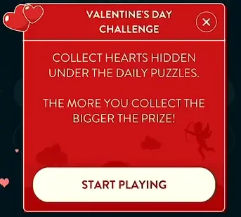 Wordbrain Valentines Day Event Answers