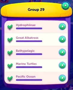 Codycross Under The Sea Group 29 Answers