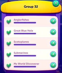 Codycross Under The Sea Group 32 Answers