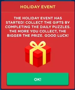 Wordbrain 2 Holiday Event Answers