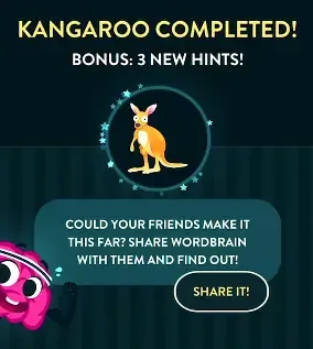 wordbrain kangaroo answers