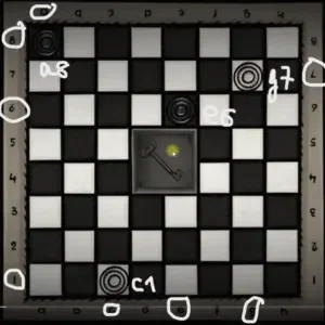 strange case 2 asylum chess board puzzle